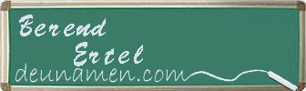 Berend Ertel Visitenkarte